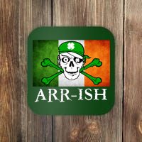 Arr-ish Irish Pirate St. Patrick's Day Flag Coaster