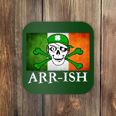 Arr-ish Irish Pirate St. Patrick's Day Flag Coaster