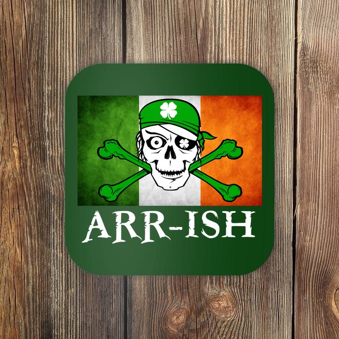 Arr-ish Irish Pirate St. Patrick's Day Flag Coaster