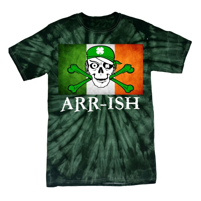 Arr-ish Irish Pirate St. Patrick's Day Flag Tie-Dye T-Shirt