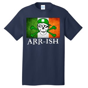 Arr-ish Irish Pirate St. Patrick's Day Flag Tall T-Shirt