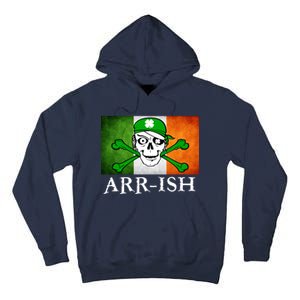 Arr-ish Irish Pirate St. Patrick's Day Flag Tall Hoodie