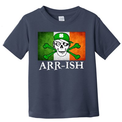 Arr-ish Irish Pirate St. Patrick's Day Flag Toddler T-Shirt