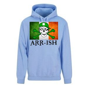 Arr-ish Irish Pirate St. Patrick's Day Flag Unisex Surf Hoodie