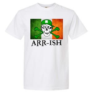 Arr-ish Irish Pirate St. Patrick's Day Flag Garment-Dyed Heavyweight T-Shirt