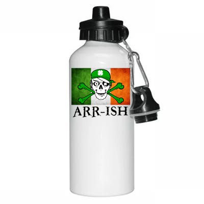 Arr-ish Irish Pirate St. Patrick's Day Flag Aluminum Water Bottle