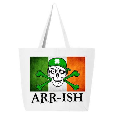 Arr-ish Irish Pirate St. Patrick's Day Flag 25L Jumbo Tote