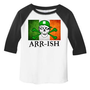 Arr-ish Irish Pirate St. Patrick's Day Flag Toddler Fine Jersey T-Shirt