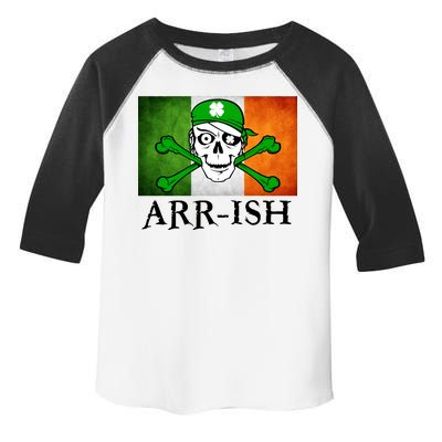 Arr-ish Irish Pirate St. Patrick's Day Flag Toddler Fine Jersey T-Shirt