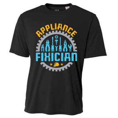 Appliance Repair Repairman Fixer Funny Technician Cooling Performance Crew T-Shirt