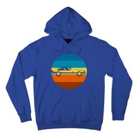 Auto Racing Retro Sunset For Car Racer Gift Hoodie