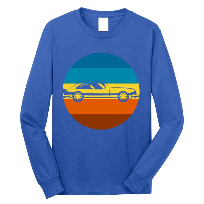 Auto Racing Retro Sunset For Car Racer Gift Long Sleeve Shirt