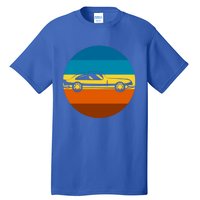 Auto Racing Retro Sunset For Car Racer Gift Tall T-Shirt