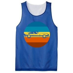 Auto Racing Retro Sunset For Car Racer Gift Mesh Reversible Basketball Jersey Tank