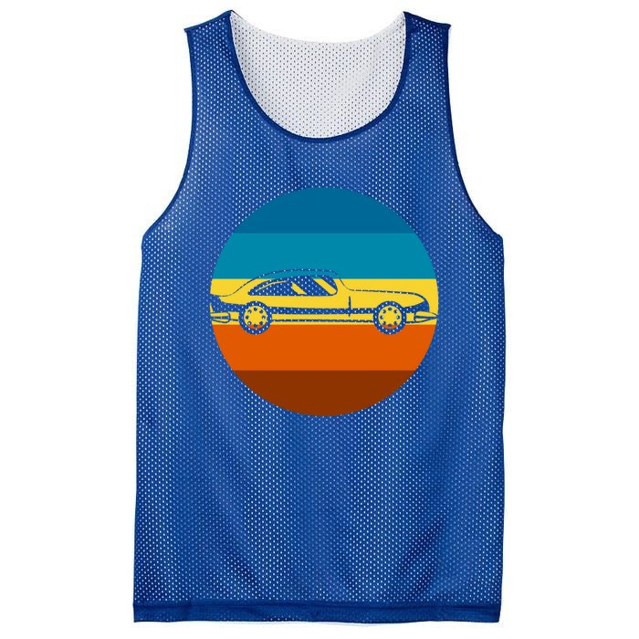 Auto Racing Retro Sunset For Car Racer Gift Mesh Reversible Basketball Jersey Tank