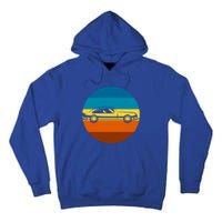 Auto Racing Retro Sunset For Car Racer Gift Tall Hoodie