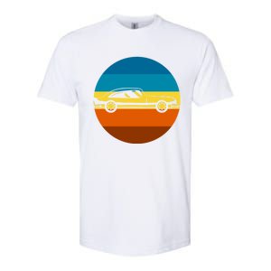 Auto Racing Retro Sunset For Car Racer Gift Softstyle CVC T-Shirt