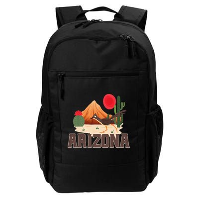 Arizona Roadrunner Retro Boho Desert Cactus Backpack