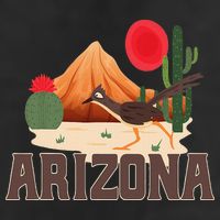Arizona Roadrunner Retro Boho Desert Cactus 25L Jumbo Tote