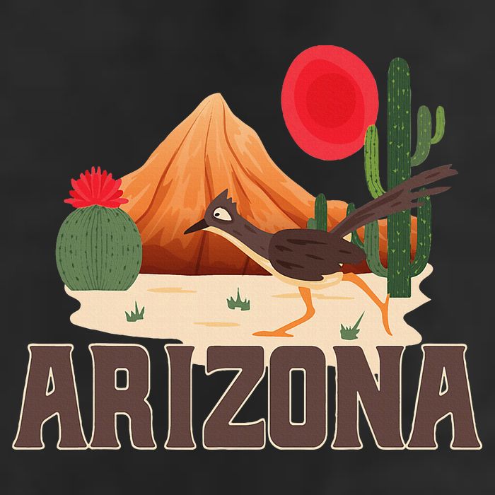 Arizona Roadrunner Retro Boho Desert Cactus 25L Jumbo Tote