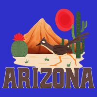 Arizona Roadrunner Retro Boho Desert Cactus Sustainable Knit Beanie