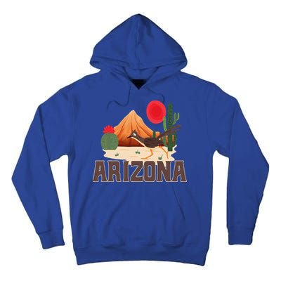 Arizona Roadrunner Retro Boho Desert Cactus Tall Hoodie