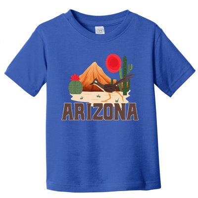 Arizona Roadrunner Retro Boho Desert Cactus Toddler T-Shirt