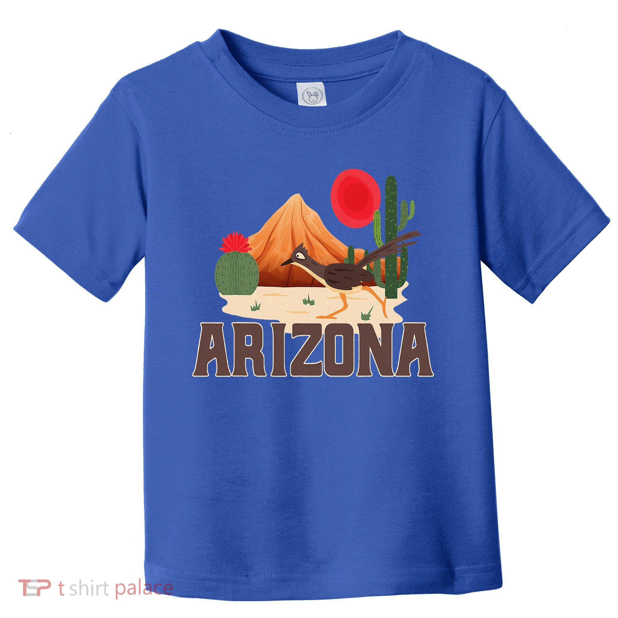 Arizona Roadrunner Retro Boho Desert Cactus Toddler T-Shirt