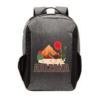 Arizona Roadrunner Retro Boho Desert Cactus Vector Backpack