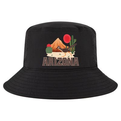 Arizona Roadrunner Retro Boho Desert Cactus Cute Gift Cool Comfort Performance Bucket Hat