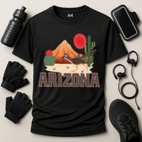 Arizona Roadrunner Retro Boho Desert Cactus Cute Gift Cooling Performance Crew T-Shirt