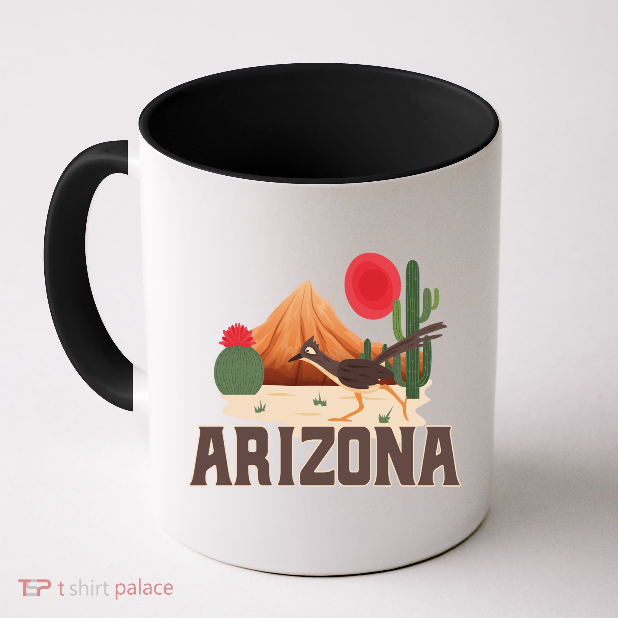 Arizona Roadrunner Retro Boho Desert Cactus Cute Gift Mug