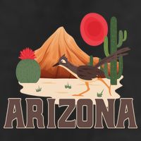 Arizona Roadrunner Retro Boho Desert Cactus Cute Gift 11oz C Handle Ceramic Mug