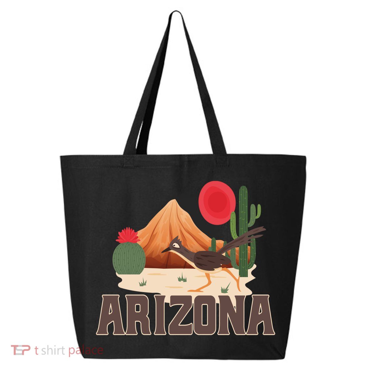 Arizona Roadrunner Retro Boho Desert Cactus Cute Gift 25L Jumbo Tote