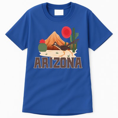 Arizona Roadrunner Retro Boho Desert Cactus Cute Gift Tall T-Shirt