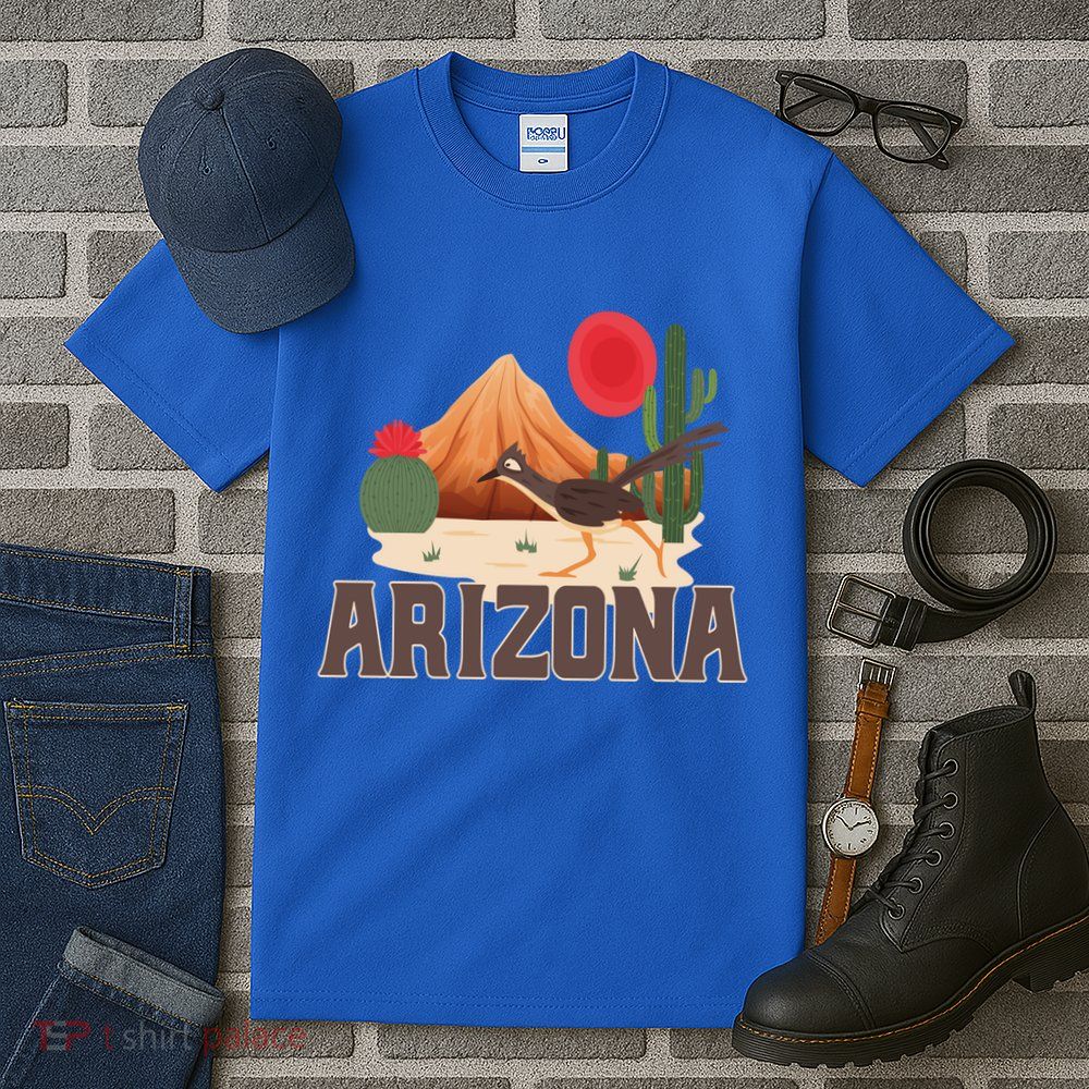 Arizona Roadrunner Retro Boho Desert Cactus Cute Gift Tall T-Shirt