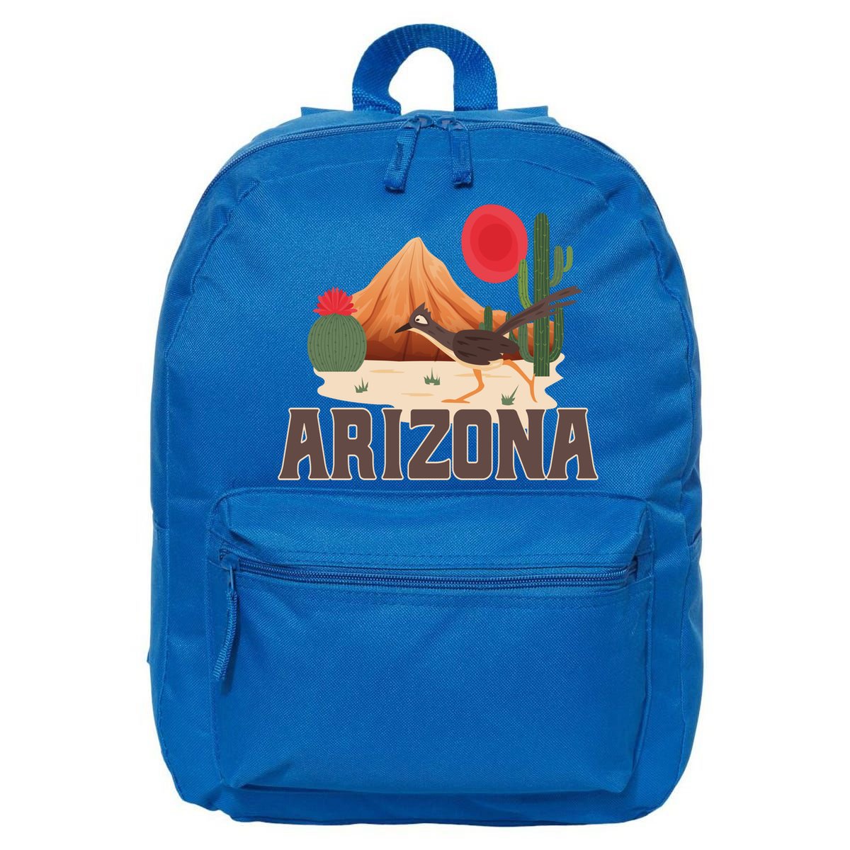 Arizona Roadrunner Retro Boho Desert Cactus Cute Gift 16 in Basic Backpack