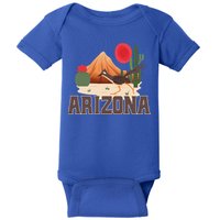 Arizona Roadrunner Retro Boho Desert Cactus Cute Gift Baby Bodysuit
