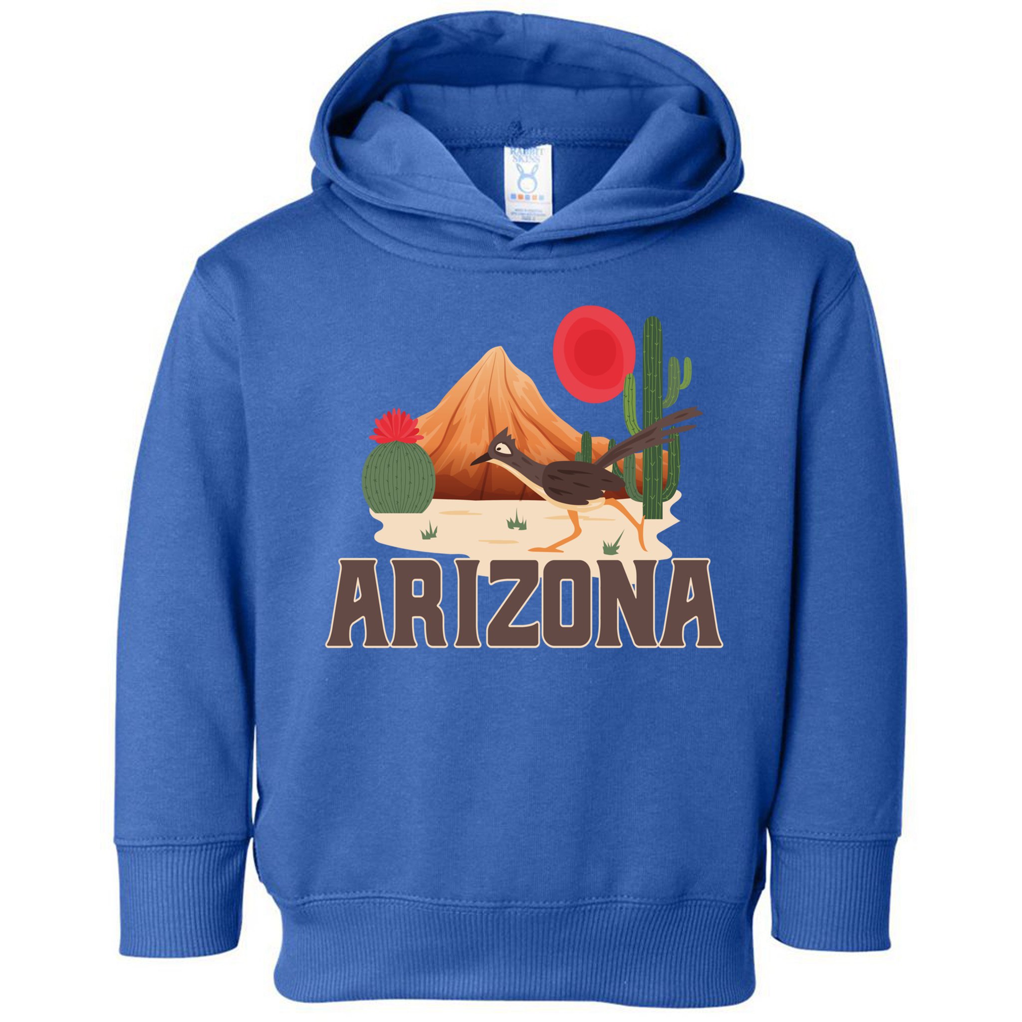 Arizona Roadrunner Retro Boho Desert Cactus Cute Gift Toddler Hoodie
