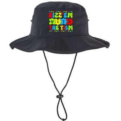 Autistic Rizz Rizzem With The Tism Meme Autism Awareness Legacy Cool Fit Booney Bucket Hat