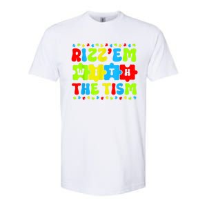 Autistic Rizz Rizzem With The Tism Meme Autism Awareness Softstyle® CVC T-Shirt