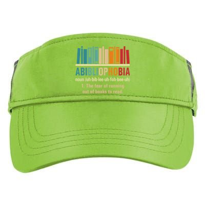 Abibliophobia Retro Reading Bookworm Reader Funny Book Lover Gift Adult Drive Performance Visor