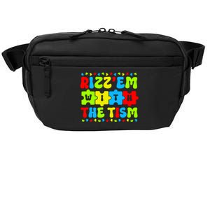 Autistic Rizz RizzEm With The Tism Meme Autism Awareness Crossbody Pack