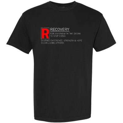 Addiction Recovery Rated Garment-Dyed Heavyweight T-Shirt