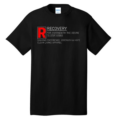 Addiction Recovery Rated Tall T-Shirt