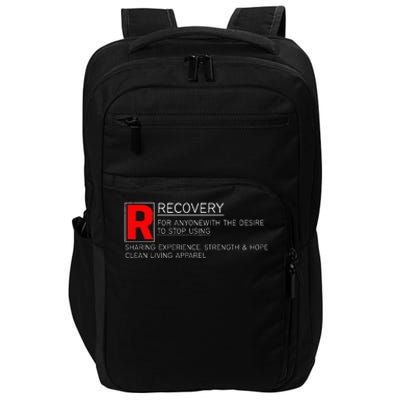 Addiction Recovery Rated Impact Tech Backpack