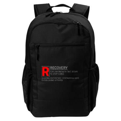 Addiction Recovery Rated Daily Commute Backpack