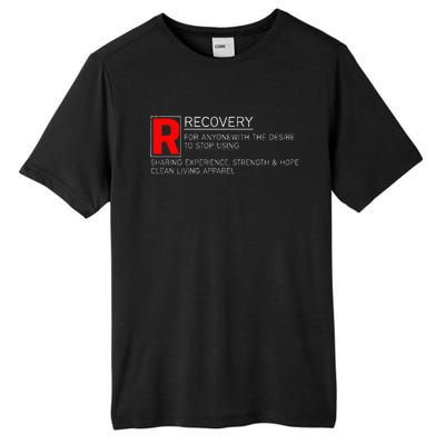 Addiction Recovery Rated Tall Fusion ChromaSoft Performance T-Shirt