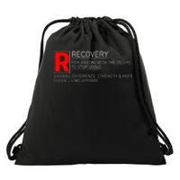 Addiction Recovery Rated Drawstring Bag