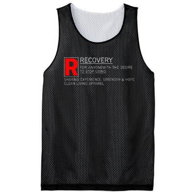 Addiction Recovery Rated Mesh Reversible Basketball Jersey Tank